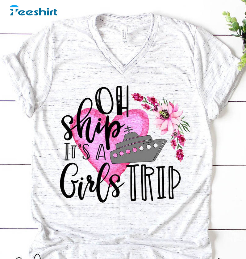 Oh Ship It's A Mardi Gras Trip Vintage Shirt, Family Cruise Trips Unisex Hoodie Short Sleeve