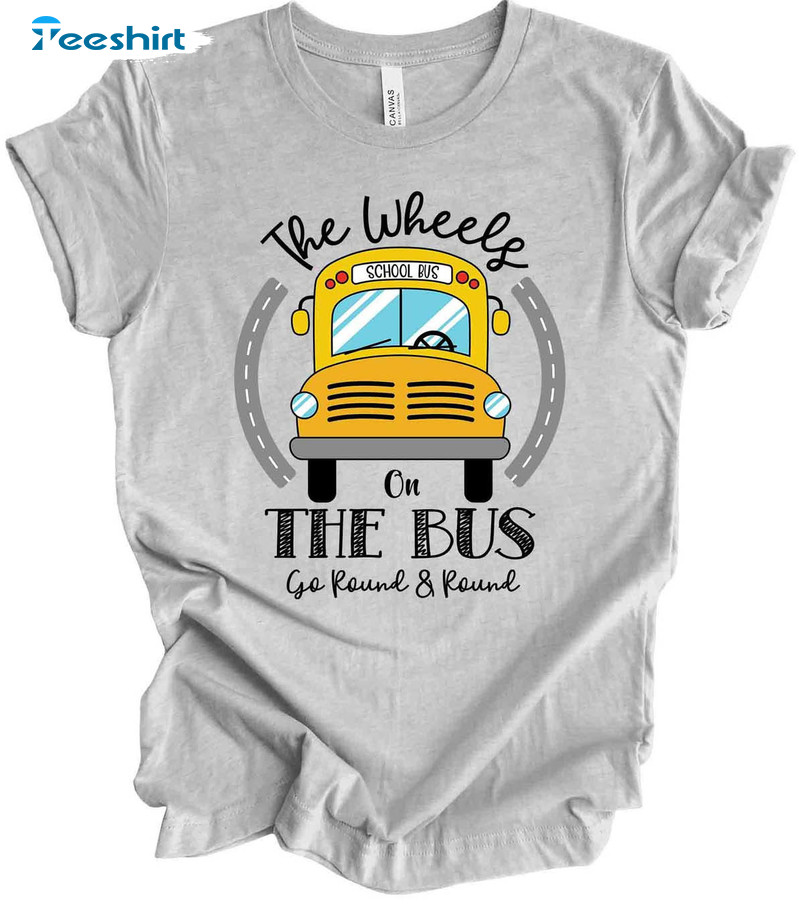 The Wheels On The Bus Shirt, School Bus Driver Short Sleeve Unisex T-shirt