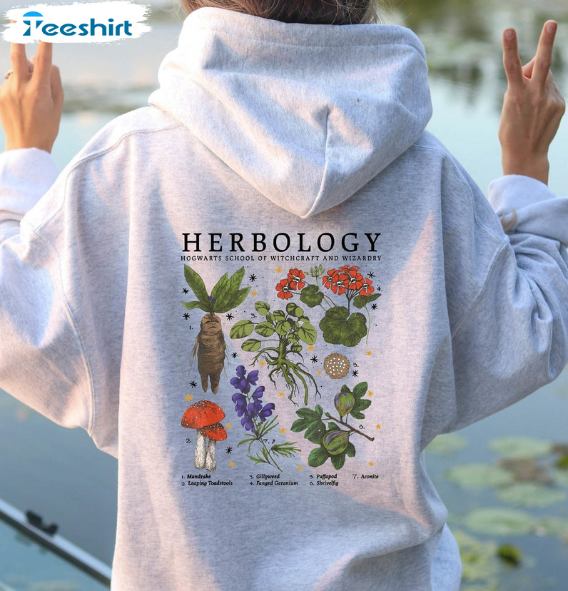 Herbology Plants Sweatshirt, Wizard Pottery Crewneck Unisex Hoodie