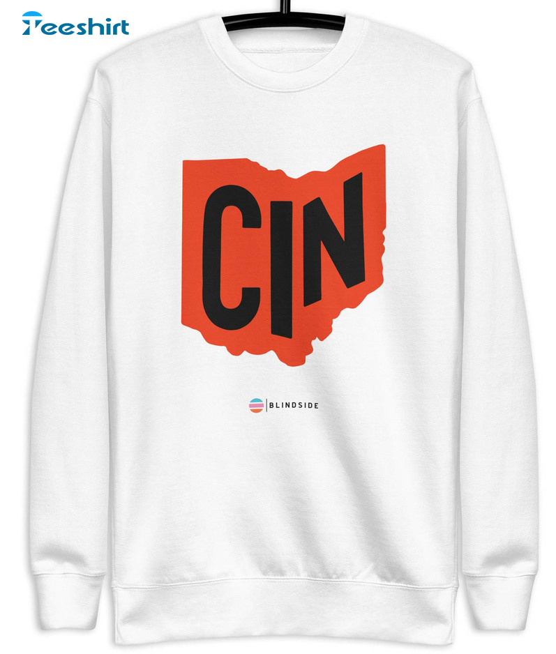 Cin Ohio Sweatshirt, Trending Football Crewneck Short Sleeve