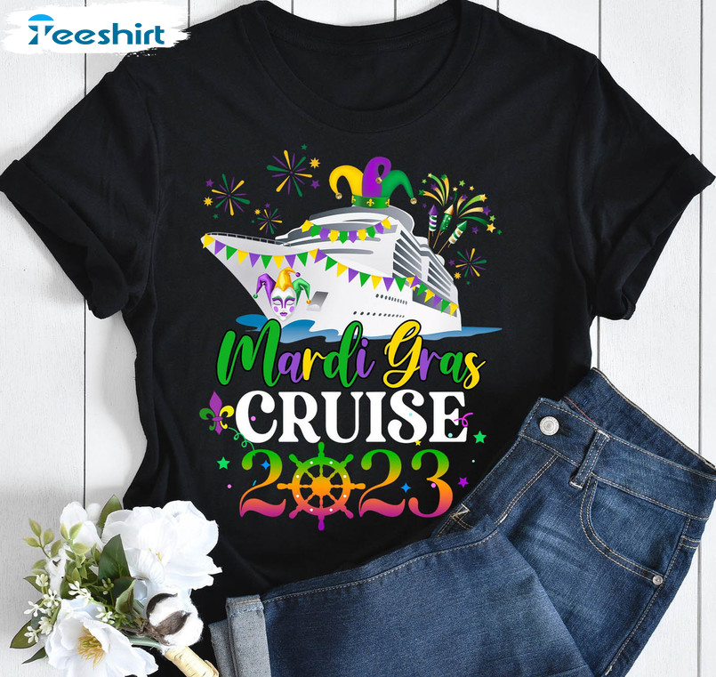 Mardi Gras Cruise 2023 Shirt, Cruise Squad Long Sleeve Sweatshirt