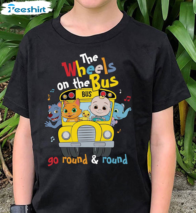 The Wheels On The Bus Funny Shirt, Back To School Unisex T-shirt Short Sleeve