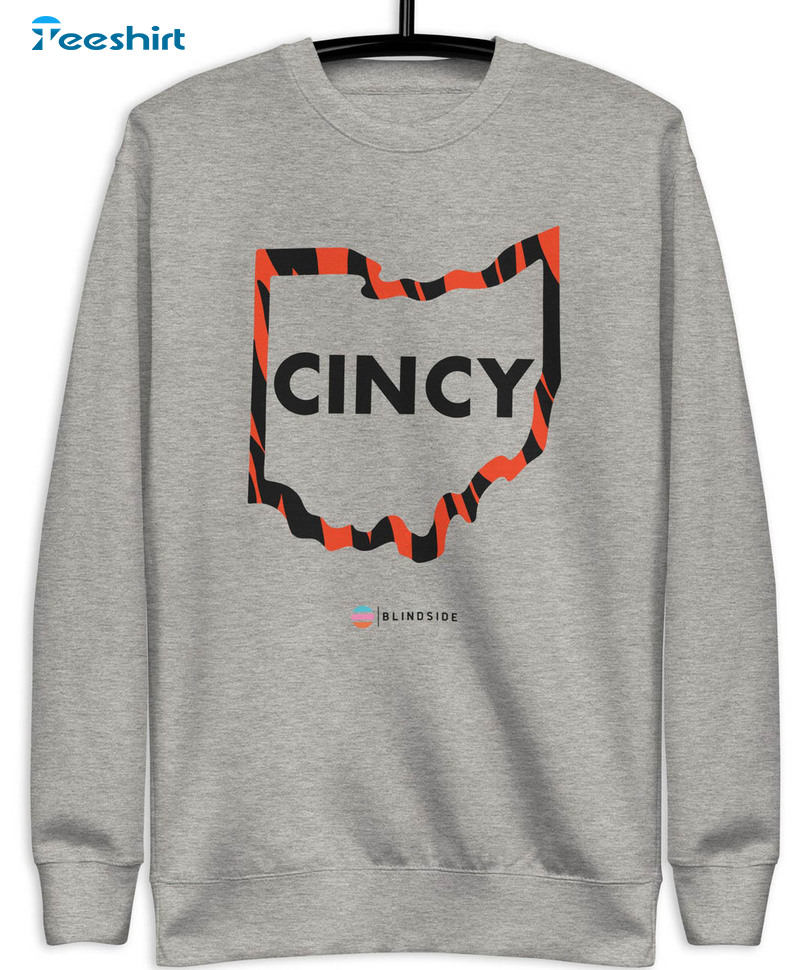 Cincy Ohio Football Shirt, Vintage Unisex Hoodie Crewneck