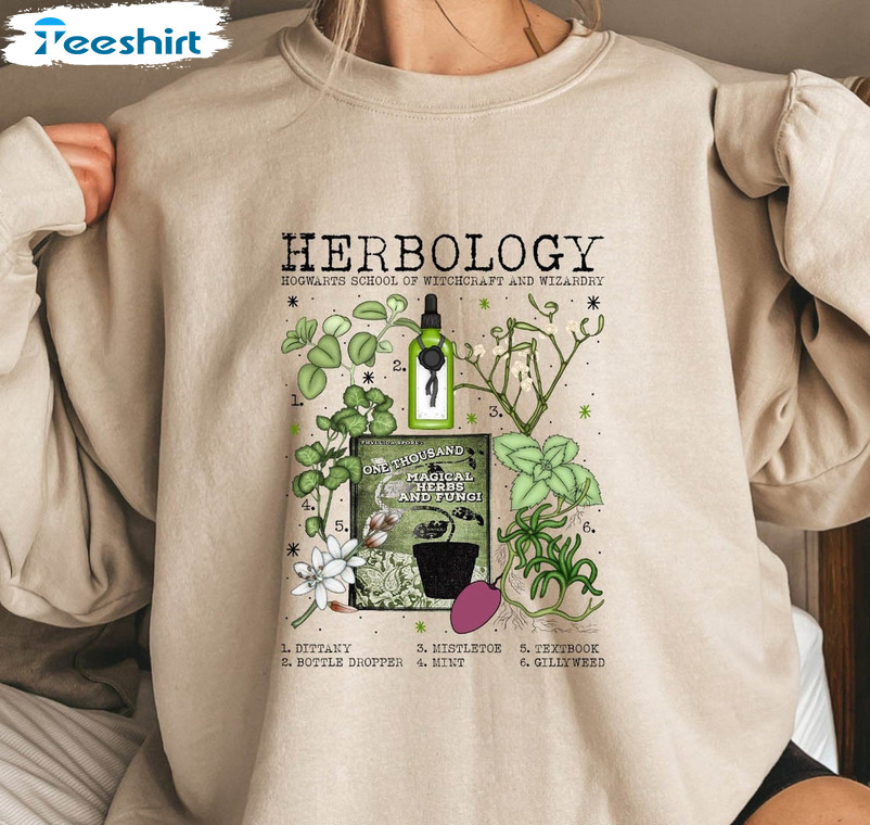 Herbology Plants Shirt, Plant Lover Unisex Hoodie Crewneck