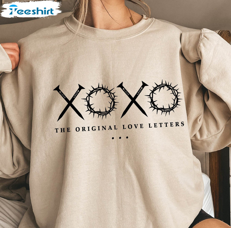 Xoxo The Original Love Letters Shirt, Cute Crewneck Short Sleeve
