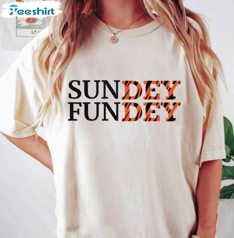 Bengal Sundey Fundey Cincy Football T-shirt for Tailgates 