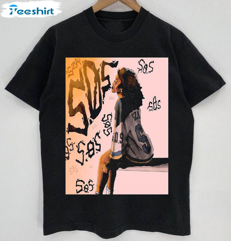 Vintage Sza Camp Ctrl Shirt, Music Sza Sos Album New Unisex T-shirt Short Sleeve