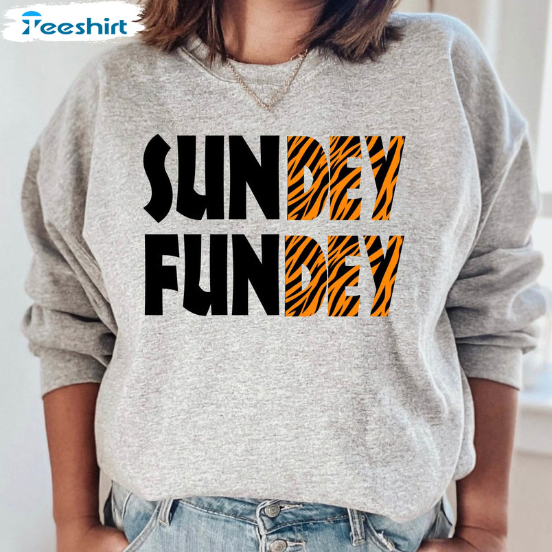 Sundey Fundey Sweatshirt, Cincinnati Trending Long Sleeve Unisex Hoodie