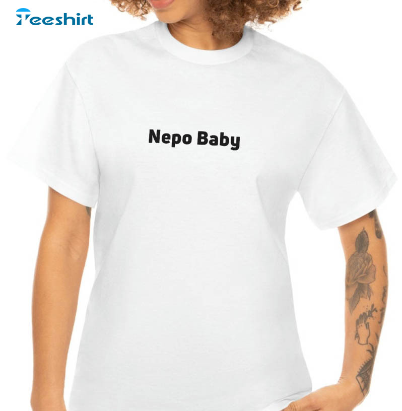 Nepo Baby Hailey Bieber Vintage Shirt, Trendy Crewneck Unisex T-shirt