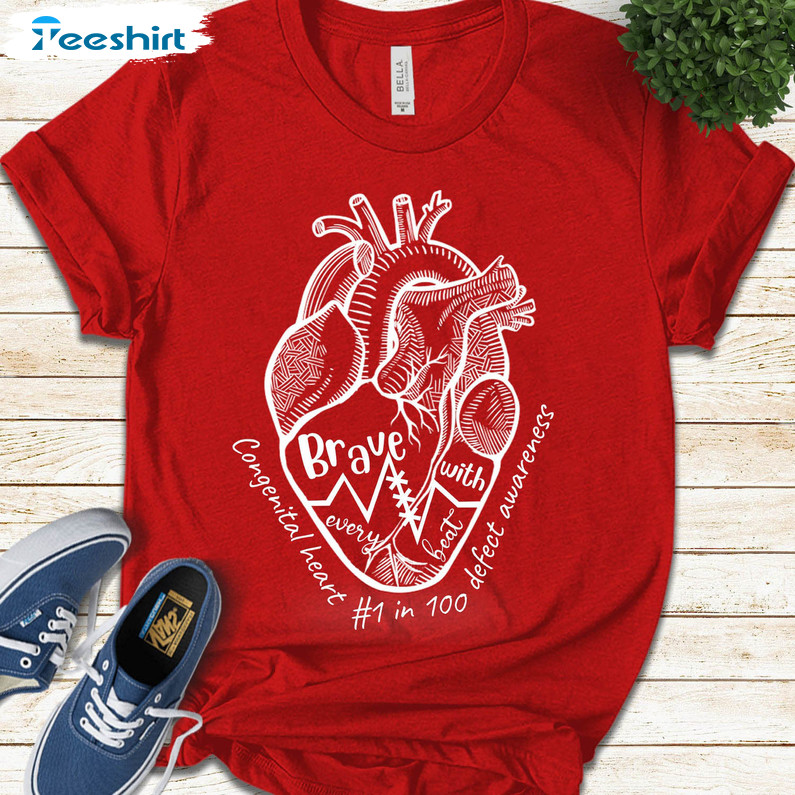 Chd Awareness Trending Shirt, Congenital Heart Unisex T-shirt Crewneck