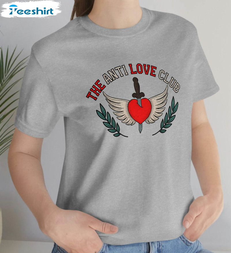 The Anti Love Club Shirt, Anti Valentine's Day Unisex Hoodie Long Sleeve