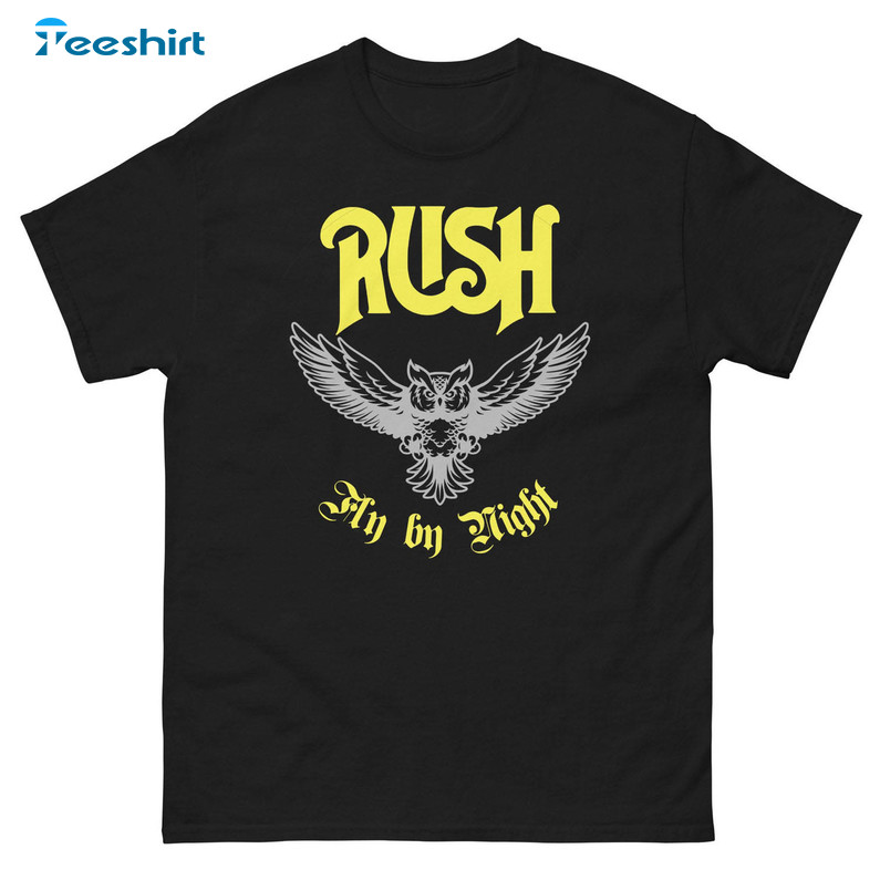 Rush Concert Fly By Night Shirt, Trending Short Sleeve Long Sleeve