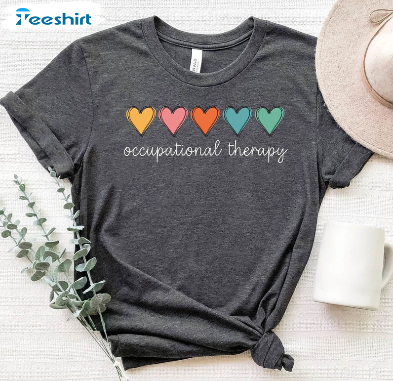 Occupational Therapy Heart Shirt, Trending Unisex T-shirt Long Sleeve