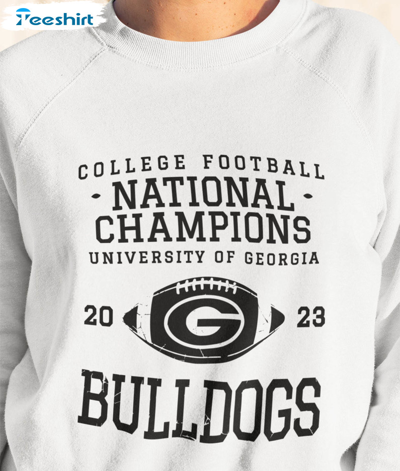 National Champions 2023 Georgia Shirt, Trending Georgia Bulldogs Football Long Sleeve Tee Tops