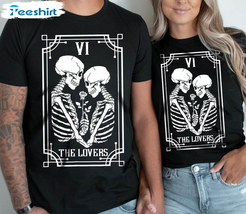 The Skeleton Lovers Shirt, Couple Skeleton Unisex Hoodie Crewneck