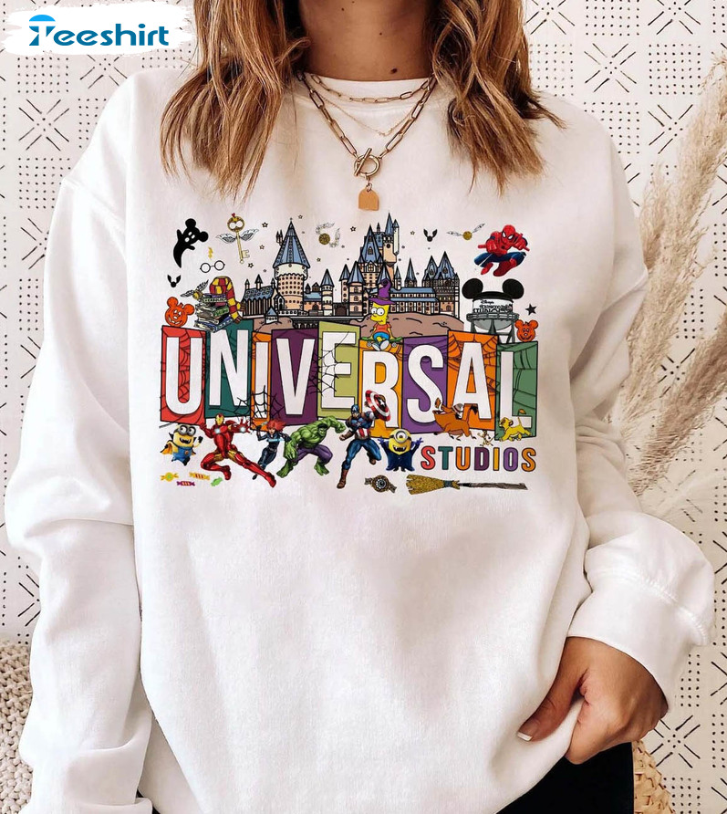 Universal Studio Funny Shirt, Family Vacation 2023 Short Sleeve Tee Tops