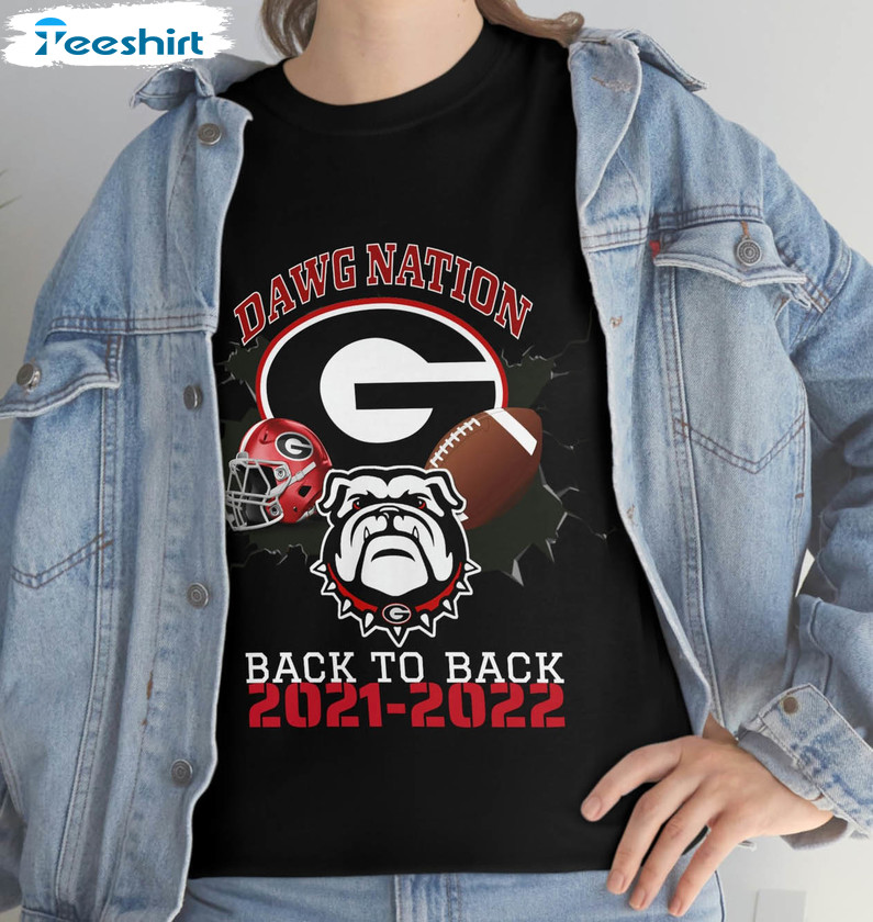 Dawgs National Back 2 Back Shirt, Georgia Bulldogs National Champions Unisex Hoodie Long Sleeve