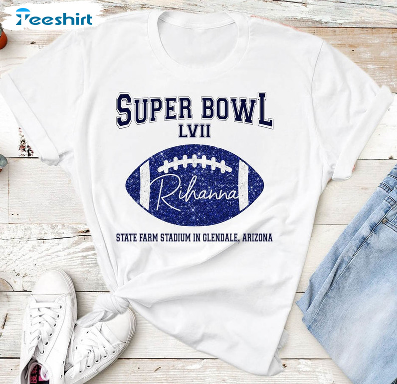 Super Bowl 57 Shirt, Super Bowl Lvii Rihanna Long Sleeve Unisex T