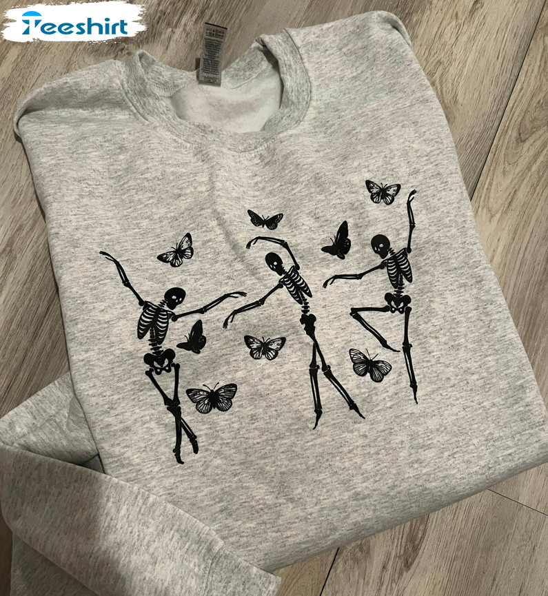 Butterfly Skellies Shirt, Trending Unisex T-shirt Unisex Hoodie