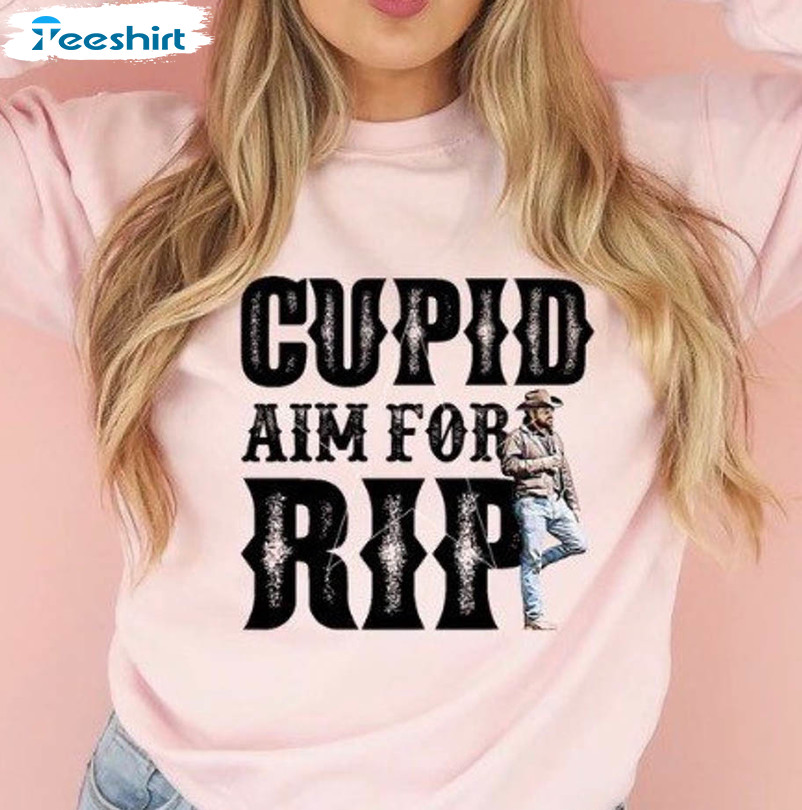 Cupid Aim For Rip Shirt, Trending Short Sleeve Sweatshirt