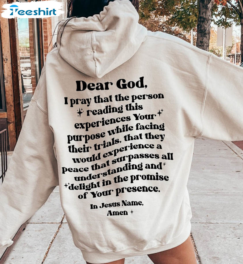 Dear God Christian Shirt, Trending Unisex T-shirt Unisex Hoodie