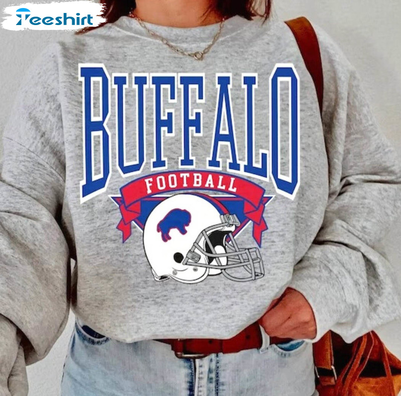 Vintage Buffalo Football Sweatshirt, Sunday Football Long Sleeve Unisex T-shirt