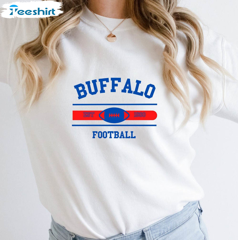 Buffalo Football Sweatshirt, Buffalo Bills Unisex T-shirt Crewneck