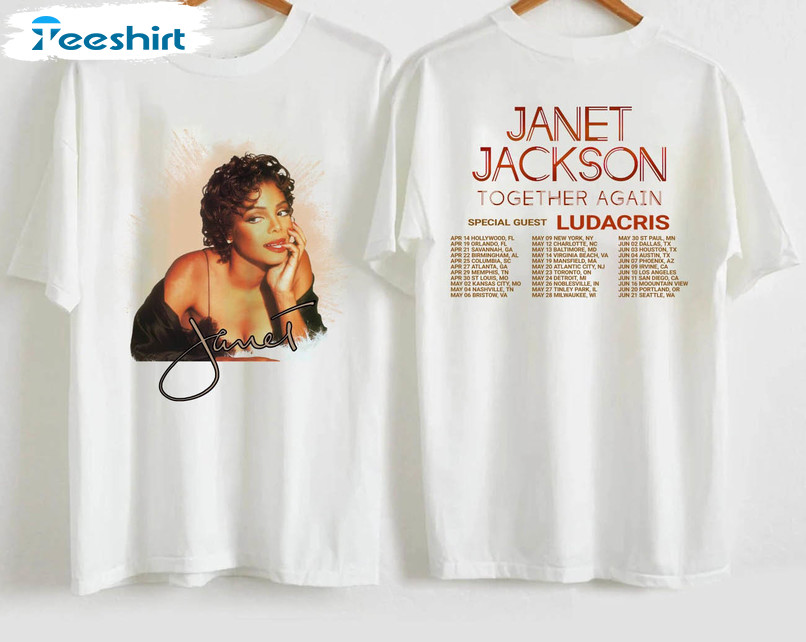 Janet Jackson Together Again Concert Shirt 2023