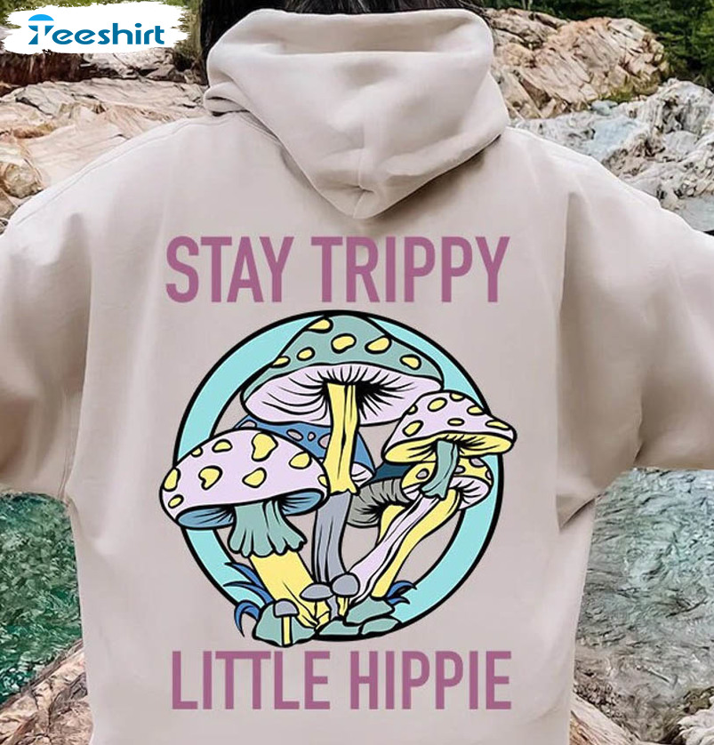 Stay Trippy Little Hippie Vintage Shirt, Nature Lover Unisex T-shirt Short Sleeve