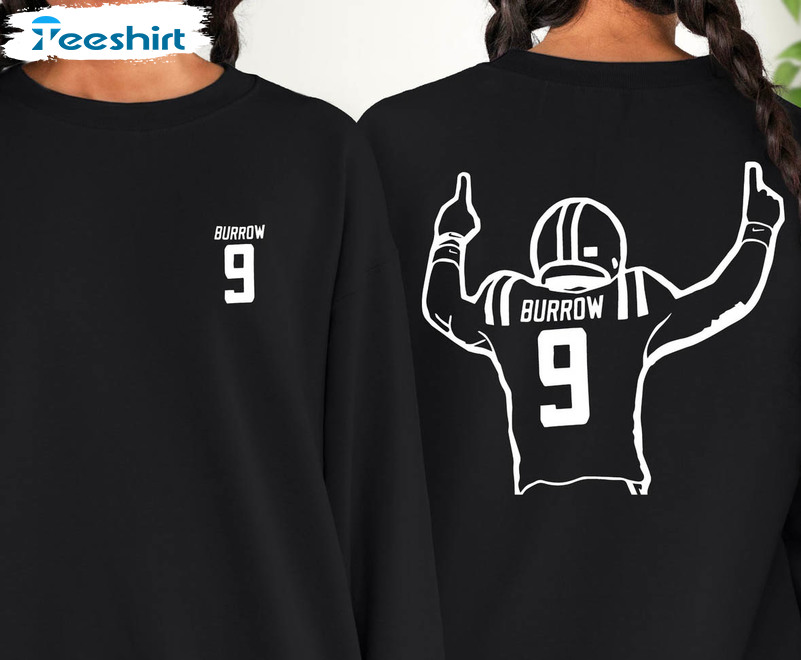 Joe Burrow Sweatshirt, Cincinnati Bengals Unisex T-shirt Short Sleeve