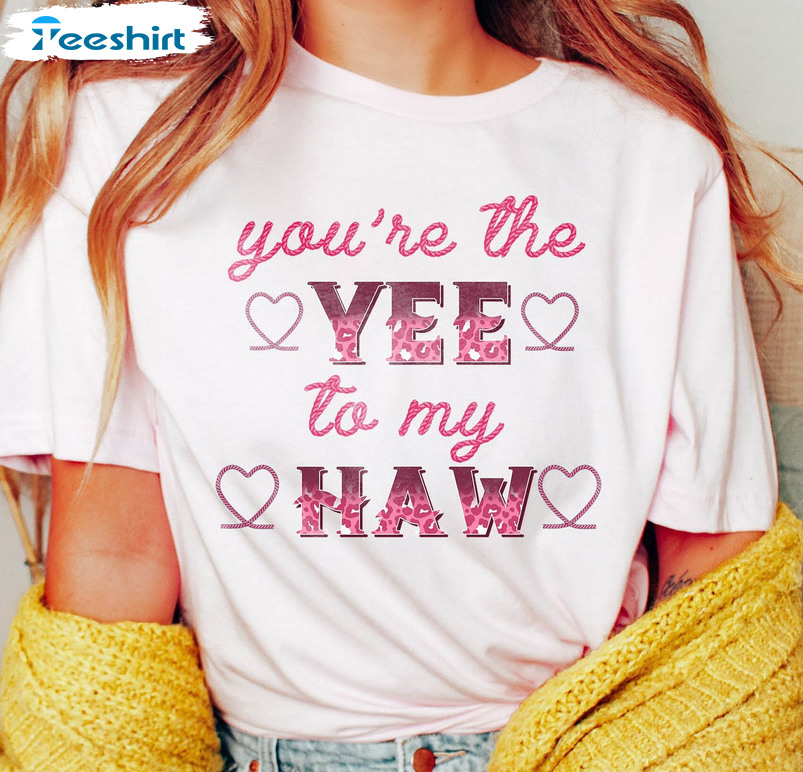 You Are The Yee To My Haw Vintage Shirt, Disco Cowgirl Unisex Hoodie Long Sleeve