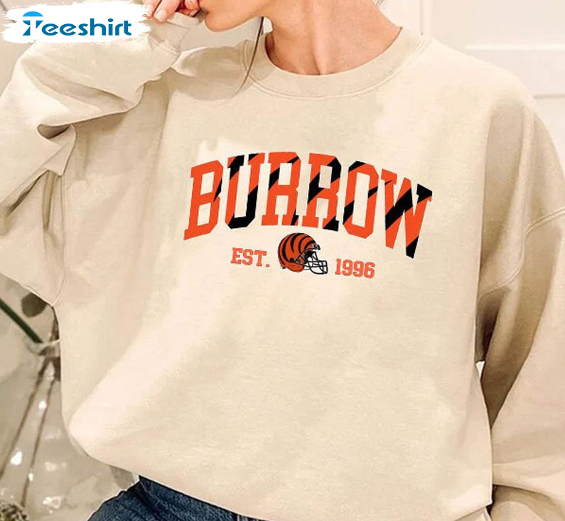 Joe Burrow EST 1996 Shirt, Cincinnati Football Short Sleeve Unisex T-shirt