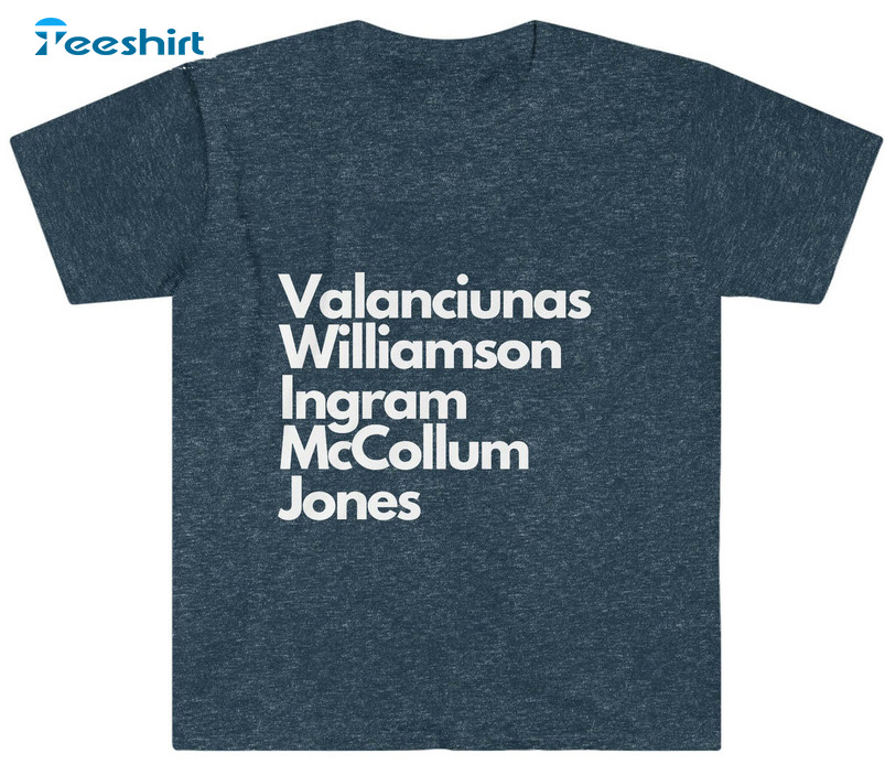 New Orleans Pelicans Shirt, Zion Williamson Jonas Valanciunas Herb Jones Long Sleeve