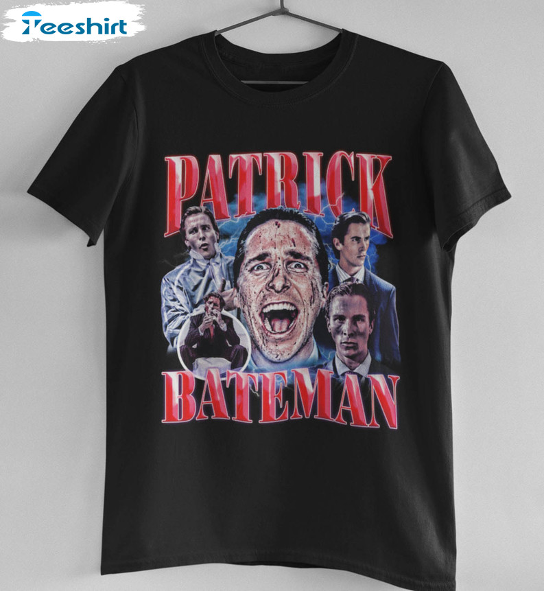 Patrick Bateman Trending Shirt, American Psycho Christian Bale Unisex Hoodie Crewneck