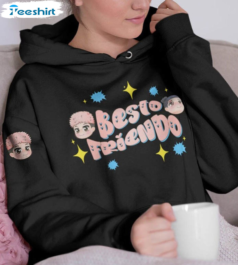 Chibi My Besto Friendo Shirt, Trending Anime Manga Unisex Hoodie Long Sleeve