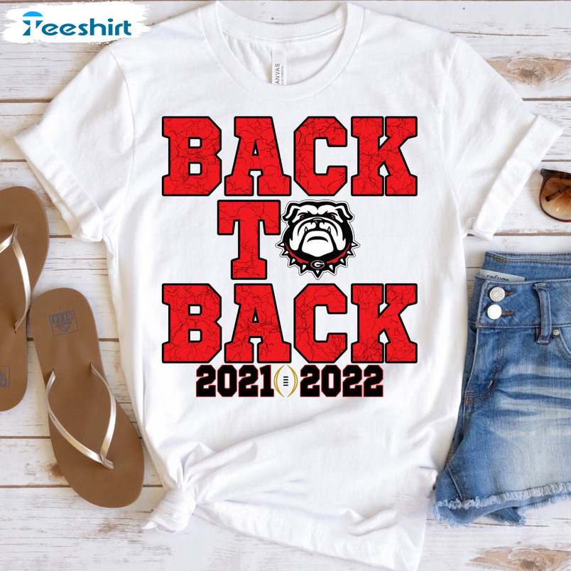 Back To Back Sec National Champions Shirt, Georgia Football Unisex Hoodie Long Sleeve