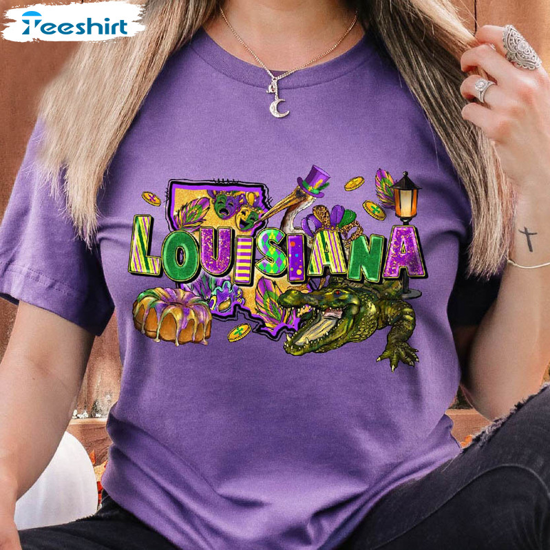 Funny Louisiana Shirts Just a Louisiana girl in a Florida Zip Hoodie