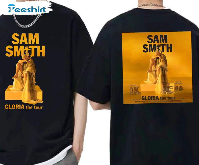 Sam Smith Gloria World Tour 2023 Shirt, Uk Europe Tour Sweatshirt Long Sleeve