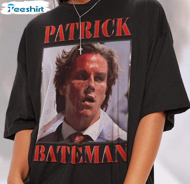 Patrick Bateman Shirt, American Psychho Long Sleeve Unisex Hoodie