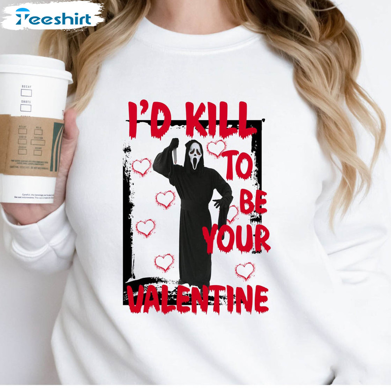 I'd Kill To Be YourValentine Shirt, Valentine Goth Unisex T-shirt Long Sleeve