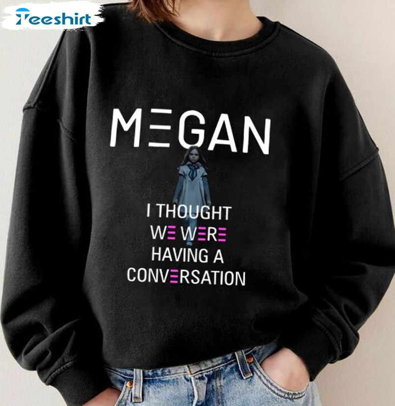 M3gan You Should Probably Run Vintage Shirt, Horror Movie Unisex Hoodie Crewneck