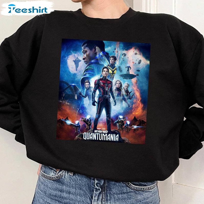 Ant Man And The Wasp Quantumania Poster Shirt, Marvel Unisex Hoodie Long Sleeve