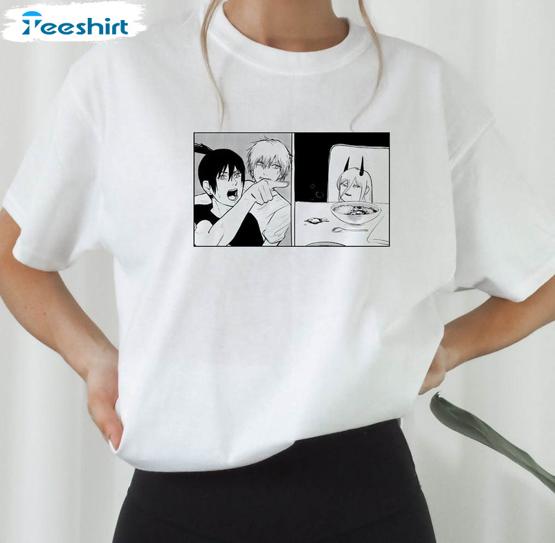 Anime Meme Shirt, Devil Friends Chainsaw Man Tee Tops Unisex Hoodie