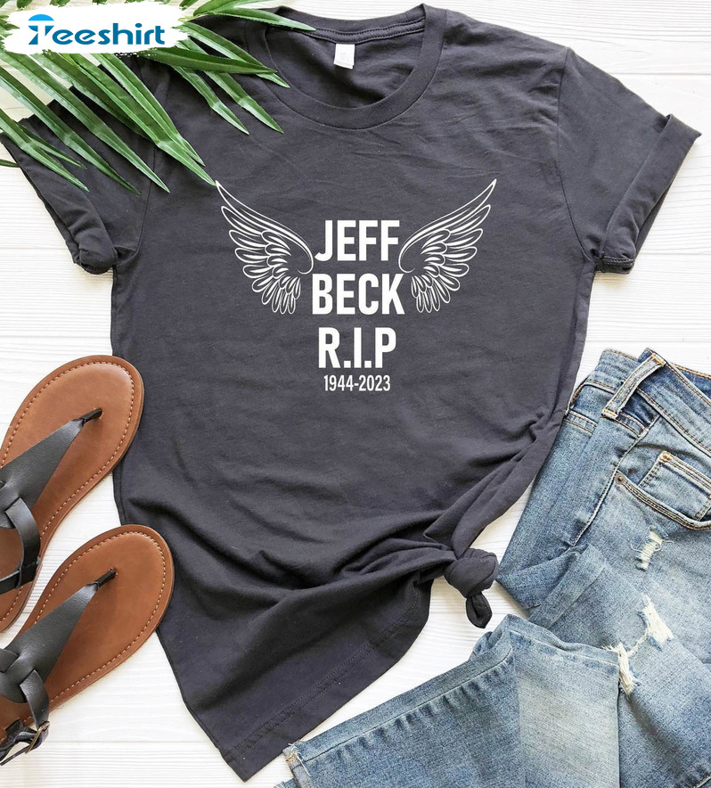 Rip Tribute Jeff Beck Shirt, Vintage Long Sleeve Short Sleeve