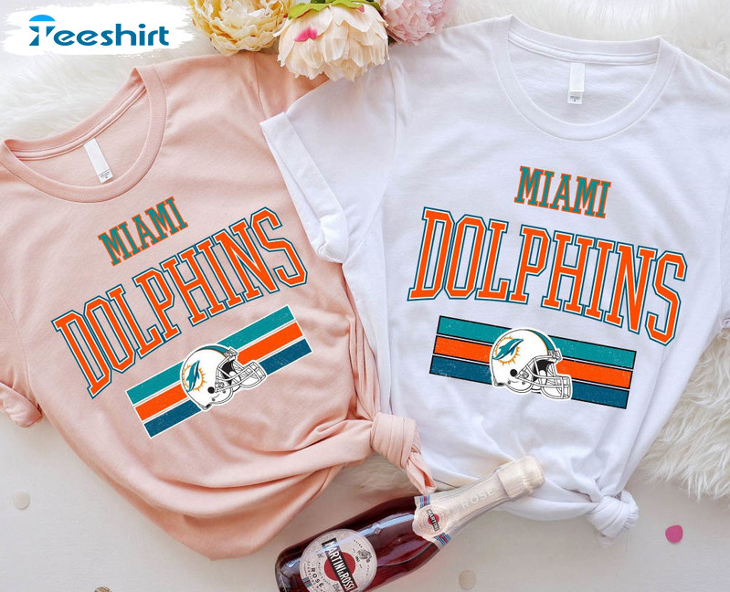 Miami Dolphins Funny Shirt, Dolphins Football Nfl Short Sleeve Crewneck