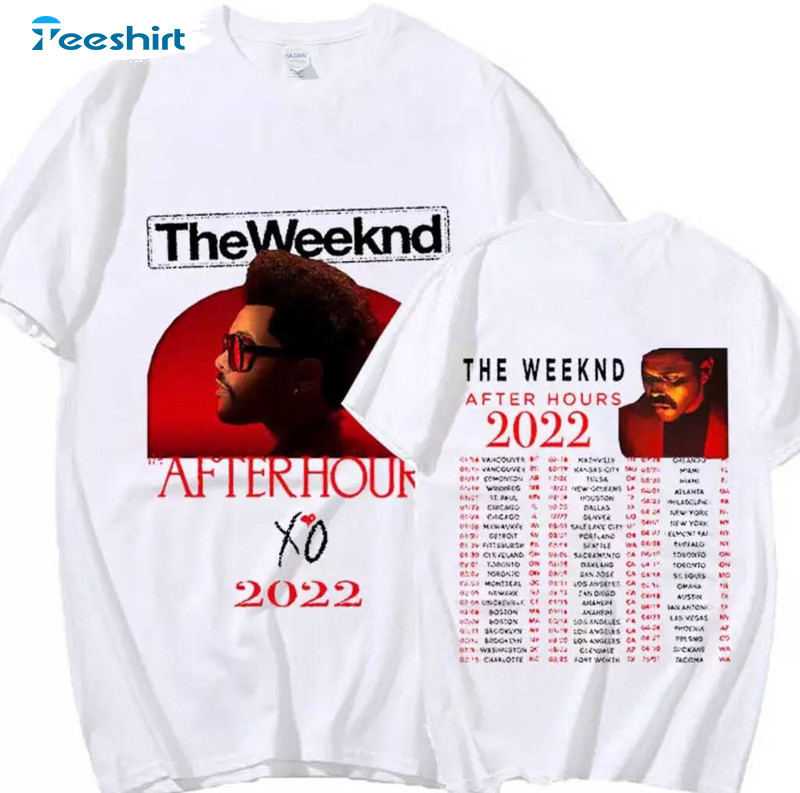 The Weeknd After Hours Til Dawn Tour Shirt, Hip Hop Vintage Long Sleeve Unisex Hoodie