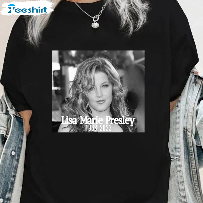 Lisa Marie Presley 1968 2023 Shirt, Rip Singer Rest In Peace Lisa Marie Presley Unisex Hoodie