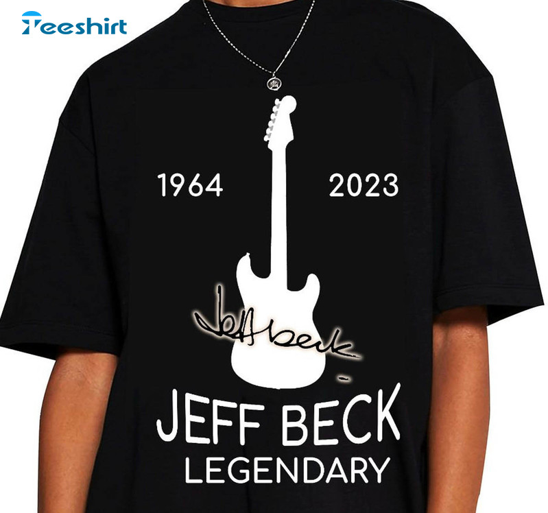 Jeff Beck Memorial Shirt, Rip Jeff Beck Guitar Legend Sweater Unisex T-shirt
