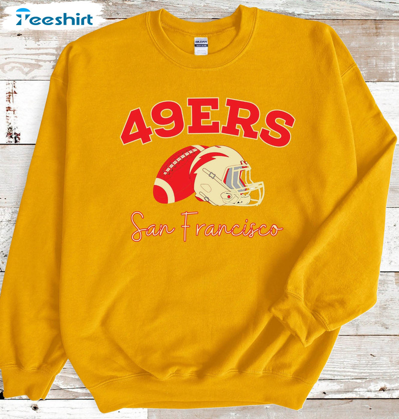 San Francisco 49ers Shirt, Vintage Football Crewneck Unisex T-shirt