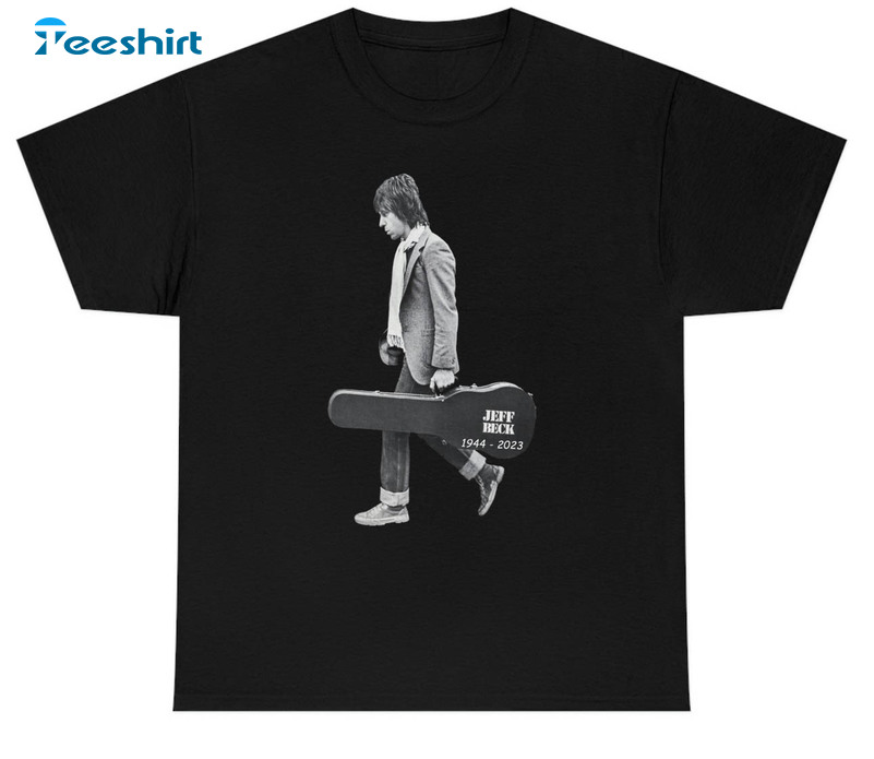 Rip Jeff Beck 1944 Trending Shirt, Vintage Tee Tops Short Sleeve